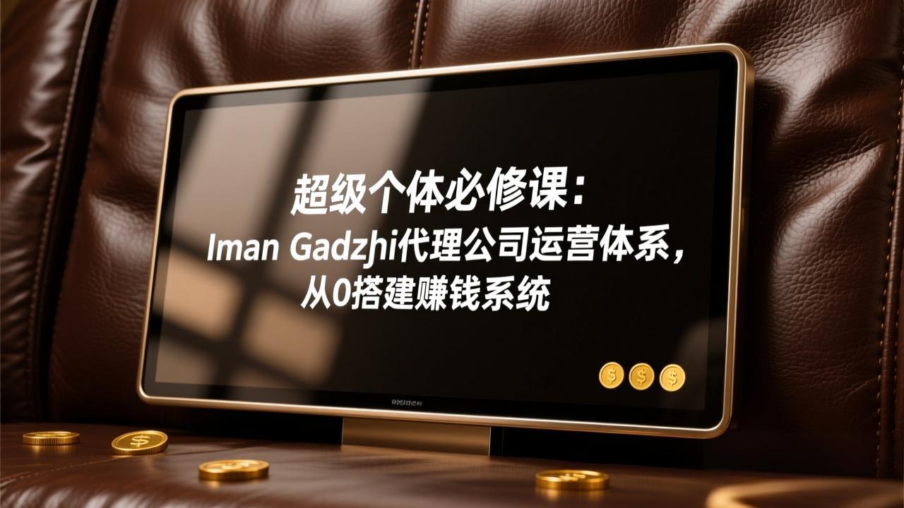 超级个体必修课：Iman Gadzhi代理公司运营体系，从0搭建赚钱系统-梦清研习社