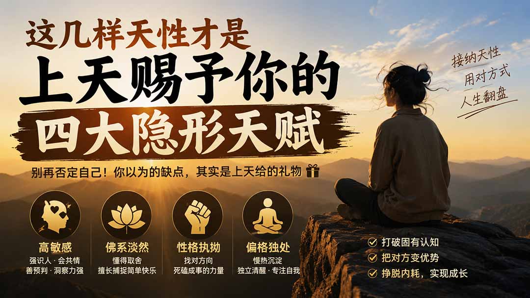 付费文章：这几样天性才是上天赐予你的四大隐形天赋-梦清研习社