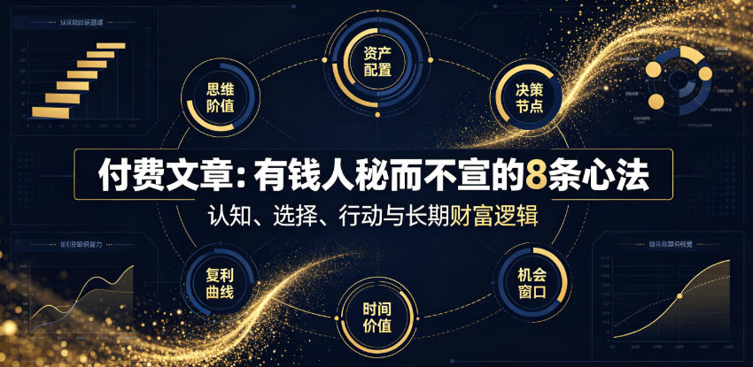 付费文章：有钱人秘而不宣的8条心法-梦清研习社