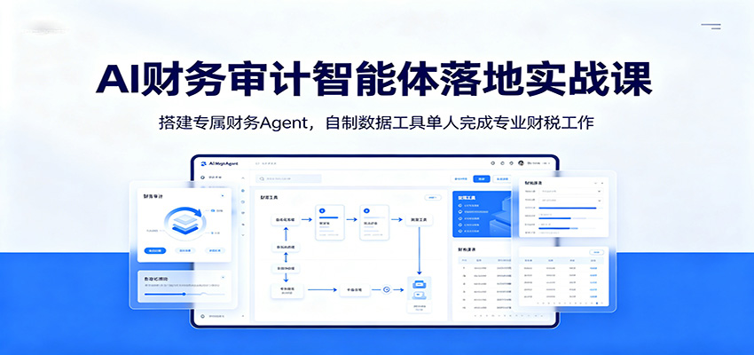 AI财务审计智能体落地实战课：搭建专属财务Agent，自制数据工具单人完成专业财税工作-梦清研习社
