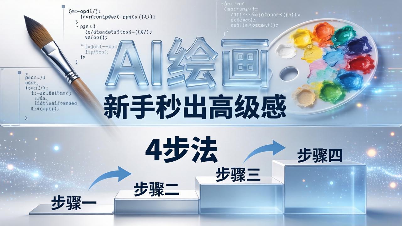 AI绘画入门别再硬磕了！即梦4步法：万能提示词公式+BRTR框架，新手秒出高级感-梦清研习社