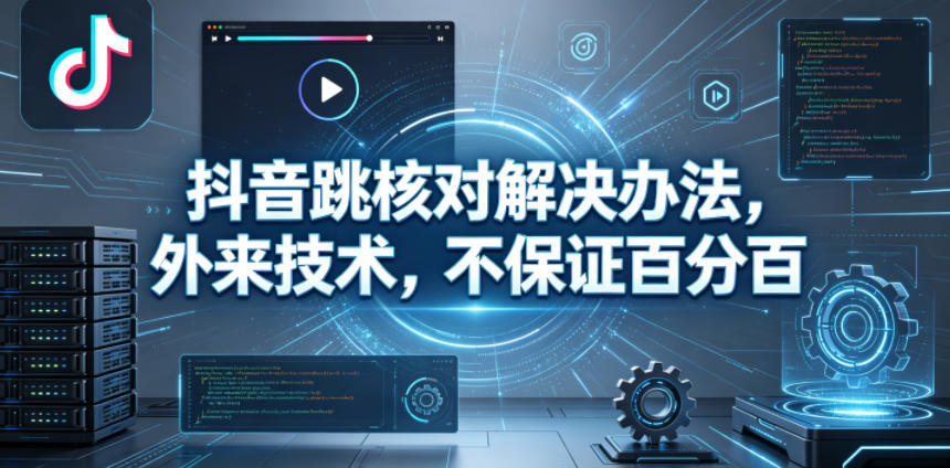 抖音跳核对解决办法，外来技术，不保证百分百-梦清研习社
