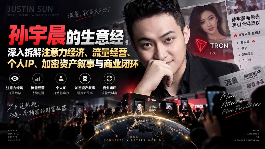 某星球精华文章——孙宇晨的生意经，深入拆解注意力经济、流量经营、个人IP、加密资产叙事与商业闭环-梦清研习社