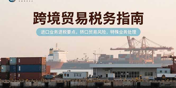 跨境贸易税务指南，进口业务退税要点，转口贸易风险，特殊业务处理-梦清研习社