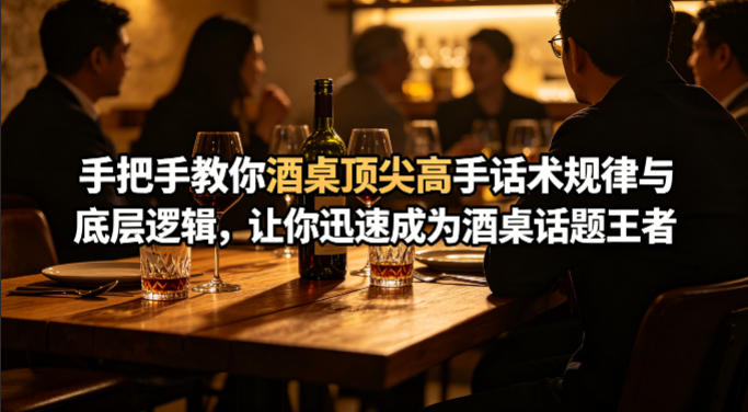 付费文章：手把手教你酒桌顶尖高手话术规律与底层逻辑，让你迅速成为酒桌话题王者(二十年全网独家经验分享)-梦清研习社