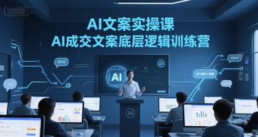 AI文案实操课，AI成交文案底层逻辑训练营-梦清研习社