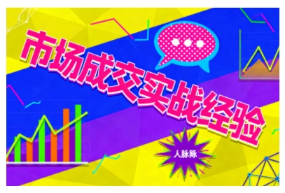 市场成交实战经验，从认知觉醒到实操落地，快速掌握市场开拓与成交核心能力-梦清研习社