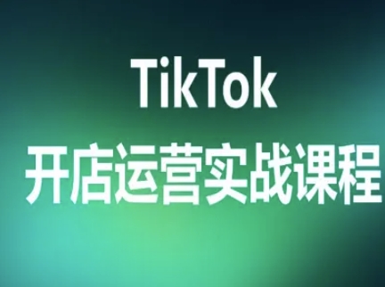 TikTok开店运营实战课程，TK跨境电商实操全流程-梦清研习社