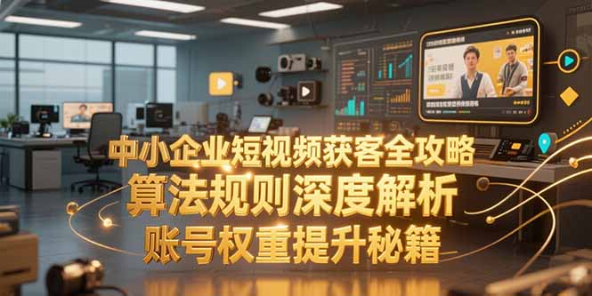 中小企业短视频获客全攻略，算法规则深度解析，账号权重提升秘籍-梦清研习社