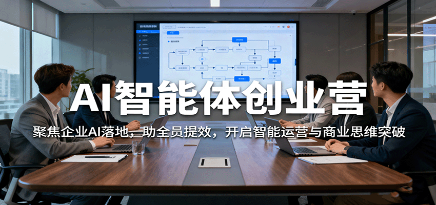 AI智能体创业营：聚焦企业AI落地，助全员提效，开启智能运营与商业思维突破-梦清研习社