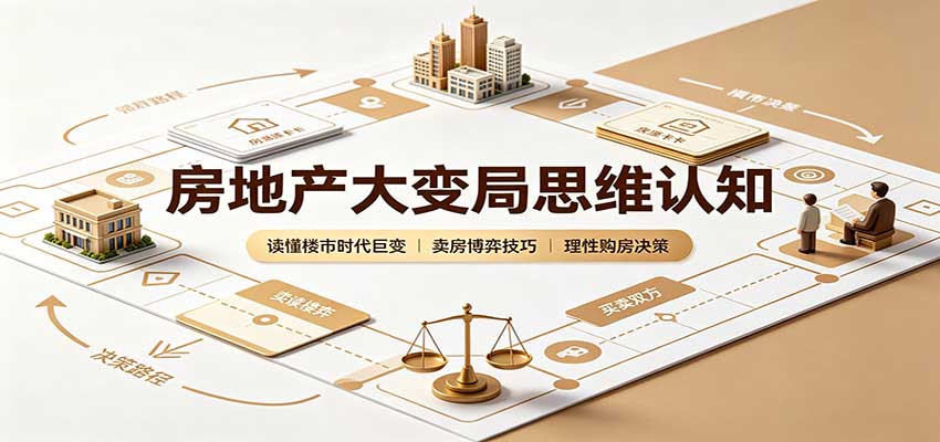 房地产大变局思维认知：读懂楼市时代巨变，卖房博弈技巧，理性购房决策-梦清研习社
