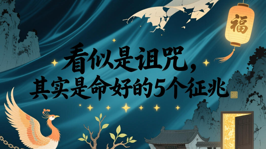 付费文章：看似是诅咒，其实是命好的5个征兆-梦清研习社