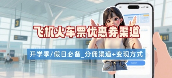 学生党必看!机票火车票优惠券申请渠道 + 项目打法,开学季节日速存-梦清研习社