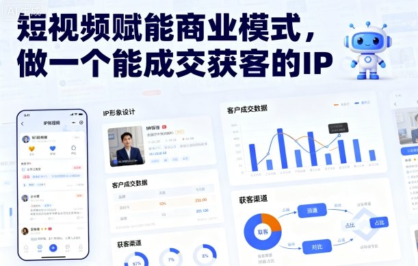 短视频赋能商业模式,做一个能成交获客的IP(更新)-梦清研习社