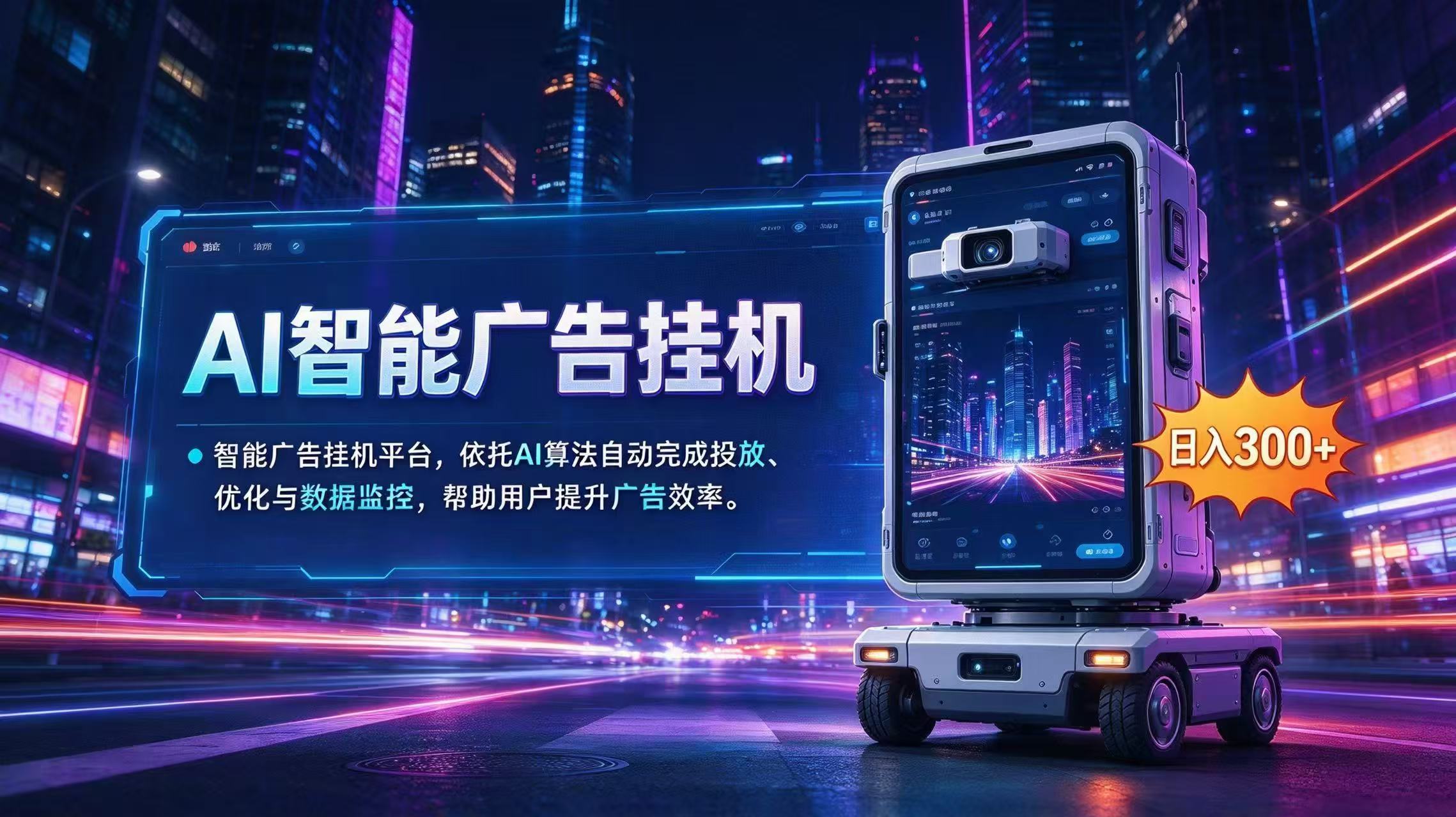 AI 智能广告挂机｜AI 自动运行，轻松托管广告任务-梦清研习社