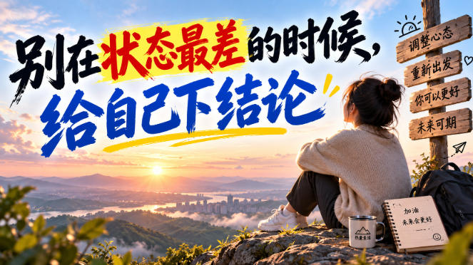 某公众号付费文章：别在状态最差的时候，给自己下结论-梦清研习社