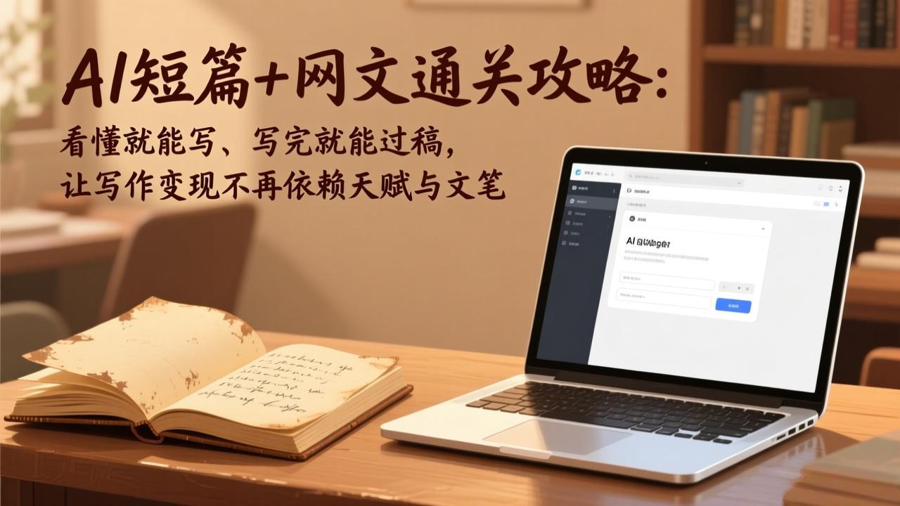 AI短篇+网文通关攻略-更新4月：看懂就能写、写完就能过稿，让写作变现不再依赖天赋与文笔-梦清研习社