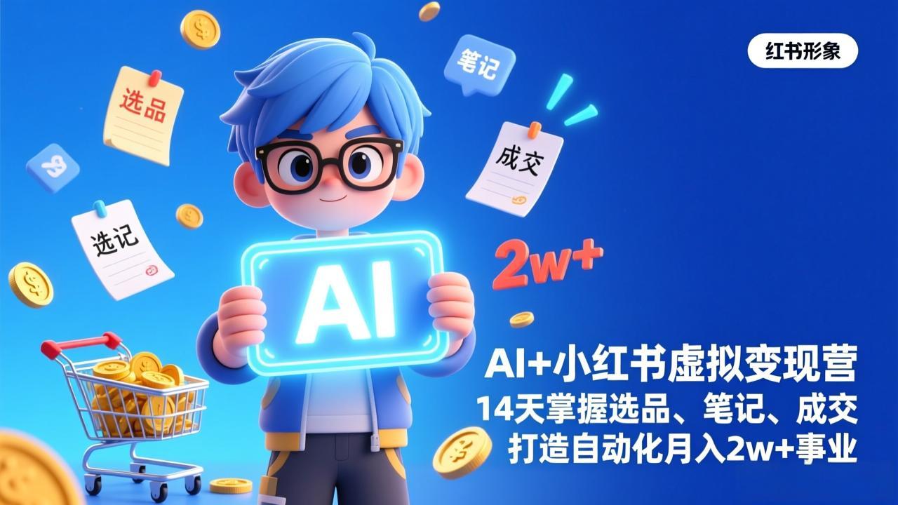 AI+小红书虚拟变现营(完结-梦清研习社