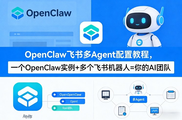 OpenClaw飞书多Agent配置教程(破局星球版),一个OpenClaw实例+多个飞书机器人=你的AI团队-梦清研习社