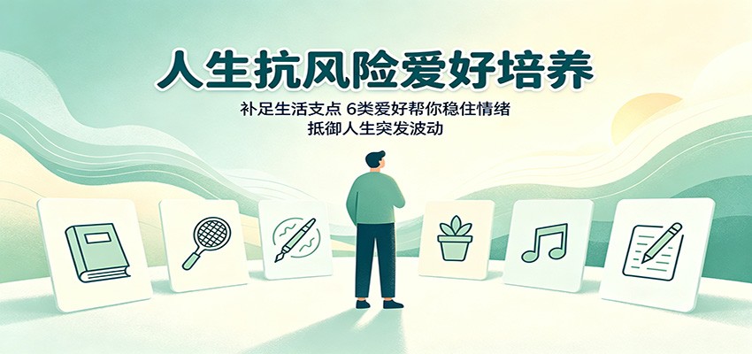 人生抗风险爱好培养：补足生活支点，6类爱好帮你稳住情绪，抵御人生突发波动-梦清研习社