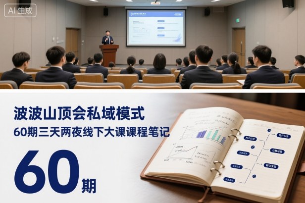 波波山顶会私域模式60期三天两夜线下大课课程笔记(文档)-梦清研习社