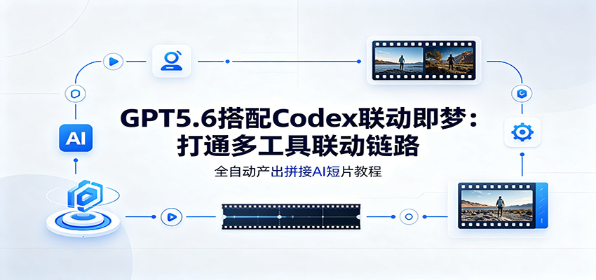 GPT5.6搭配Codex联动即梦：打通多工具联动链路，全自动产出拼接AI短片教程-梦清研习社